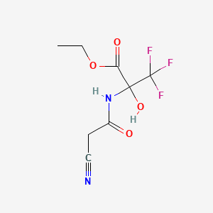 ethyl N-(cyanoacetyl)-3,3,3-trifluoro-2-hydroxyalaninate