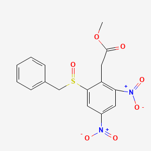 Methyl [2-(benzylsulfinyl)-4,6-dinitrophenyl]acetate