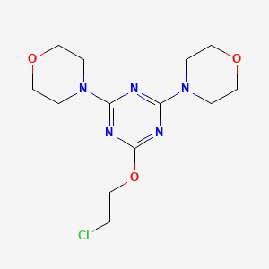 2-(2-Chloroethoxy)-4,6-di(morpholin-4-yl)-1,3,5-triazine