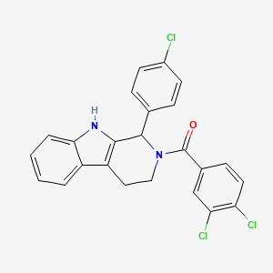 [1-(4-chlorophenyl)-1,3,4,9-tetrahydro-2H-beta-carbolin-2-yl](3,4-dichlorophenyl)methanone