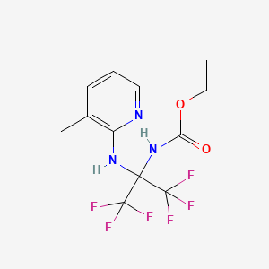 Ethyl {1,1,1,3,3,3-hexafluoro-2-[(3-methylpyridin-2-yl)amino]propan-2-yl}carbamate