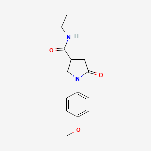 N-ethyl-1-(4-methoxyphenyl)-5-oxopyrrolidine-3-carboxamide