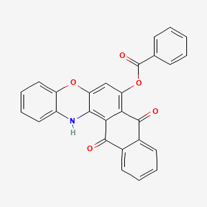 8,13-dioxo-13,14-dihydro-8H-naphtho[2,3-a]phenoxazin-7-yl benzoate