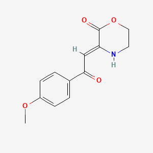 (3Z)-3-[2-(4-methoxyphenyl)-2-oxoethylidene]morpholin-2-one