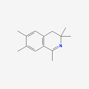 molecular formula C14H19N B11524093 1,3,3,6,7-Pentamethyl-3,4-dihydroisoquinoline 