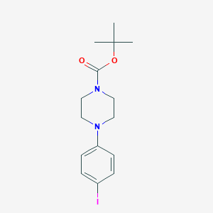 molecular formula C15H21IN2O2 B115241 Tert-butyl 4-(4-iodophenyl)piperazine-1-carboxylate CAS No. 151978-66-4