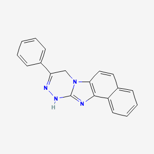 13-phenyl-11,14,15,17-tetrazatetracyclo[8.7.0.02,7.011,16]heptadeca-1(10),2,4,6,8,13,16-heptaene