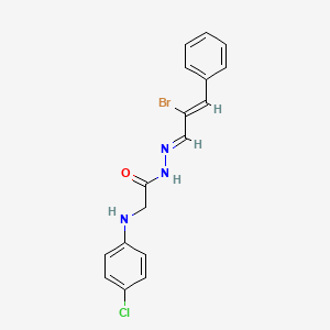 (4-Chloro-phenylamino)-acetic acid (2-bromo-3-phenyl-allylidene)-hydrazide