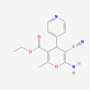 ethyl 6-amino-5-cyano-2-methyl-4-(pyridin-4-yl)-4H-pyran-3-carboxylate