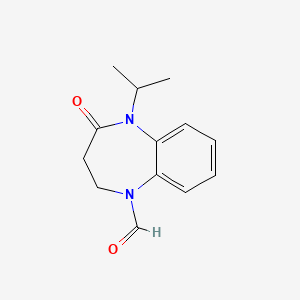 4-oxo-5-(propan-2-yl)-2,3,4,5-tetrahydro-1H-1,5-benzodiazepine-1-carbaldehyde