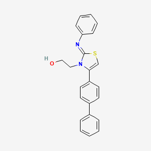 2-[(2Z)-4-(biphenyl-4-yl)-2-(phenylimino)-1,3-thiazol-3(2H)-yl]ethanol