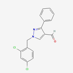 1-(2,4-dichlorobenzyl)-3-phenyl-1H-pyrazole-4-carbaldehyde