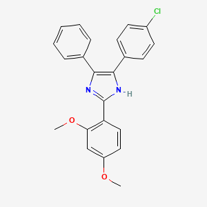 4-(4-chlorophenyl)-2-(2,4-dimethoxyphenyl)-5-phenyl-1H-imidazole