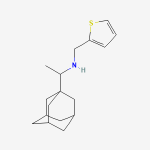 [1-(Adamantan-1-YL)ethyl][(thiophen-2-YL)methyl]amine