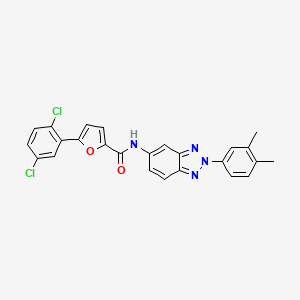 5-(2,5-dichlorophenyl)-N-[2-(3,4-dimethylphenyl)-2H-benzotriazol-5-yl]furan-2-carboxamide