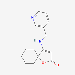 4-[(Pyridin-3-ylmethyl)amino]-1-oxaspiro[4.5]dec-3-en-2-one