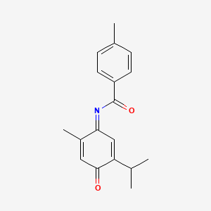 4-methyl-N-[(1E)-2-methyl-4-oxo-5-(propan-2-yl)cyclohexa-2,5-dien-1-ylidene]benzamide