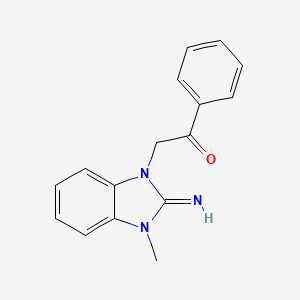 2-(2-Imino-3-methyl-2,3-dihydro-benzoimidazol-1-yl)-1-phenyl-ethanone