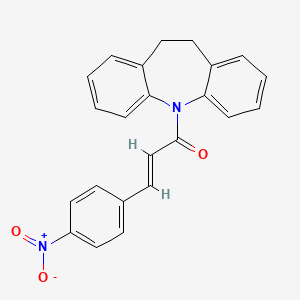 (2E)-1-(10,11-dihydro-5H-dibenzo[b,f]azepin-5-yl)-3-(4-nitrophenyl)prop-2-en-1-one