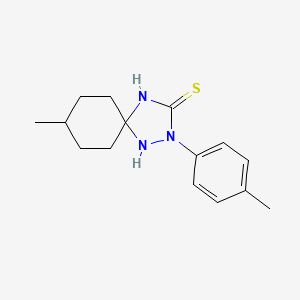 8-Methyl-2-(4-methylphenyl)-1,2,4-triazaspiro[4.5]decane-3-thione