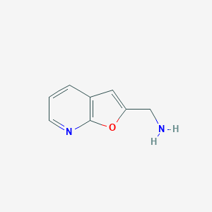 molecular formula C8H8N2O B115246 Furo[2,3-b]pyridine-2-methanamine CAS No. 153863-89-9