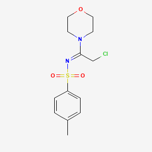 Benzenesulfonamide, 4-methyl-N-[2-chloro-1-(4-morpholyl)ethyl]-