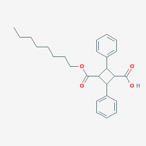 3-(Octyloxycarbonyl)-2,4-diphenylcyclobutanecarboxylic acid