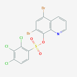 5,7-Dibromoquinolin-8-yl 2,3,4-trichlorobenzenesulfonate