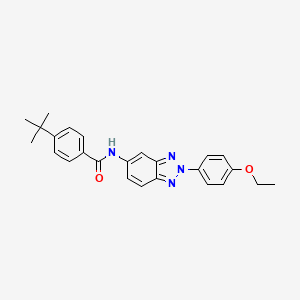 4-tert-butyl-N-[2-(4-ethoxyphenyl)-2H-benzotriazol-5-yl]benzamide