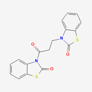 Benzothiazol-2(3H)-one, 3-[3-(2,3-dihydro-2-oxo-3-benzothiazolyl)-1-oxopropyl]-