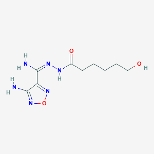 4-amino-N'-(6-hydroxyhexanoyl)-1,2,5-oxadiazole-3-carbohydrazonamide