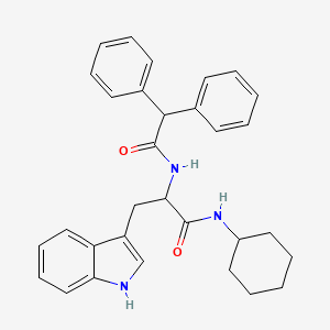 molecular formula C31H33N3O2 B11524800 N-cyclohexyl-Nalpha-(diphenylacetyl)tryptophanamide 