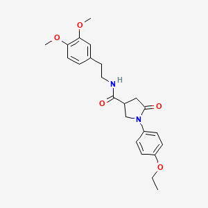 N-[2-(3,4-dimethoxyphenyl)ethyl]-1-(4-ethoxyphenyl)-5-oxopyrrolidine-3-carboxamide