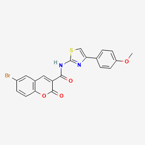 6-bromo-N-[4-(4-methoxyphenyl)-1,3-thiazol-2-yl]-2-oxo-2H-chromene-3-carboxamide