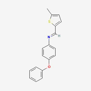 N-[(E)-(5-methylthiophen-2-yl)methylidene]-4-phenoxyaniline