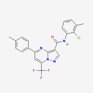 N-(2-chloro-3-methylphenyl)-5-(4-methylphenyl)-7-(trifluoromethyl)pyrazolo[1,5-a]pyrimidine-3-carboxamide