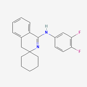 3,4-difluoro-N-[(1'Z)-2'H-spiro[cyclohexane-1,3'-isoquinolin]-1'(4'H)-ylidene]aniline