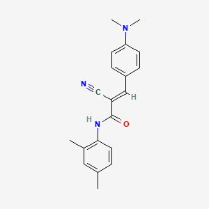 (2E)-2-cyano-3-[4-(dimethylamino)phenyl]-N-(2,4-dimethylphenyl)prop-2-enamide