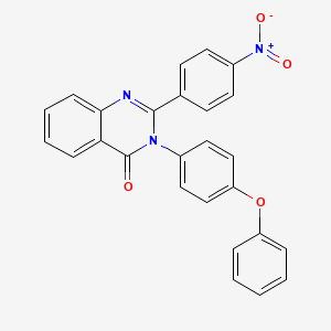 2-(4-nitrophenyl)-3-(4-phenoxyphenyl)quinazolin-4(3H)-one