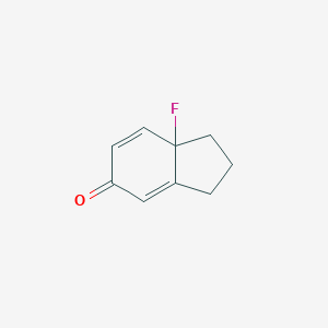 molecular formula C9H9FO B115252 7a-Fluoroindan-5(7aH)-one CAS No. 156332-26-2