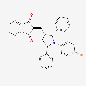 2-{[1-(4-bromophenyl)-2,5-diphenyl-1H-pyrrol-3-yl]methylidene}-1H-indene-1,3(2H)-dione