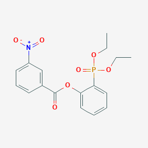 molecular formula C17H18NO7P B11525354 2-(Diethoxyphosphoryl)phenyl 3-nitrobenzoate 