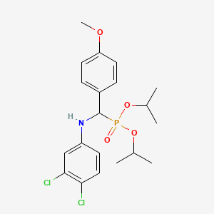 Bis(propan-2-YL) {[(3,4-dichlorophenyl)amino](4-methoxyphenyl)methyl}phosphonate