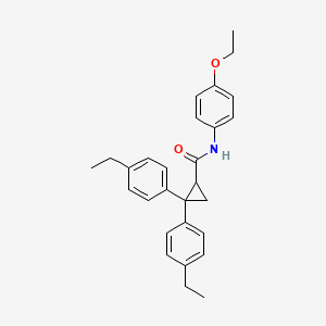 N-(4-ethoxyphenyl)-2,2-bis(4-ethylphenyl)cyclopropane-1-carboxamide