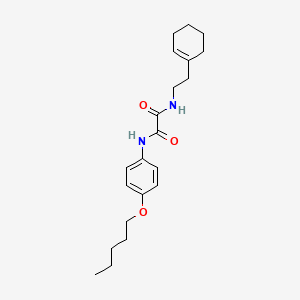 N-[2-(cyclohex-1-en-1-yl)ethyl]-N'-[4-(pentyloxy)phenyl]ethanediamide