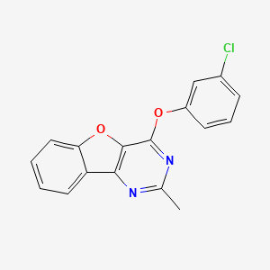 4-(3-Chlorophenoxy)-2-methyl[1]benzofuro[3,2-d]pyrimidine