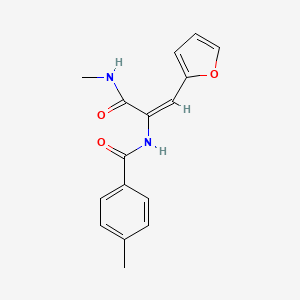 N-(2-(2-Furyl)-1-((methylamino)carbonyl)vinyl)-4-methylbenzamide