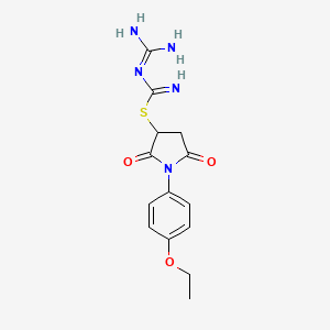 1-(4-ethoxyphenyl)-2,5-dioxopyrrolidin-3-yl N-carbamimidoylcarbamimidothioate