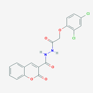 N'-[(2,4-dichlorophenoxy)acetyl]-2-oxo-2H-chromene-3-carbohydrazide