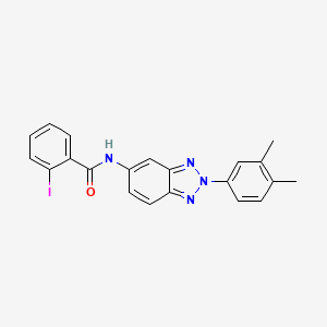 N-[2-(3,4-dimethylphenyl)-2H-benzotriazol-5-yl]-2-iodobenzamide